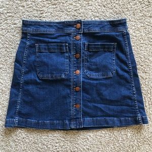 Madewell Jean Skirt Size 6